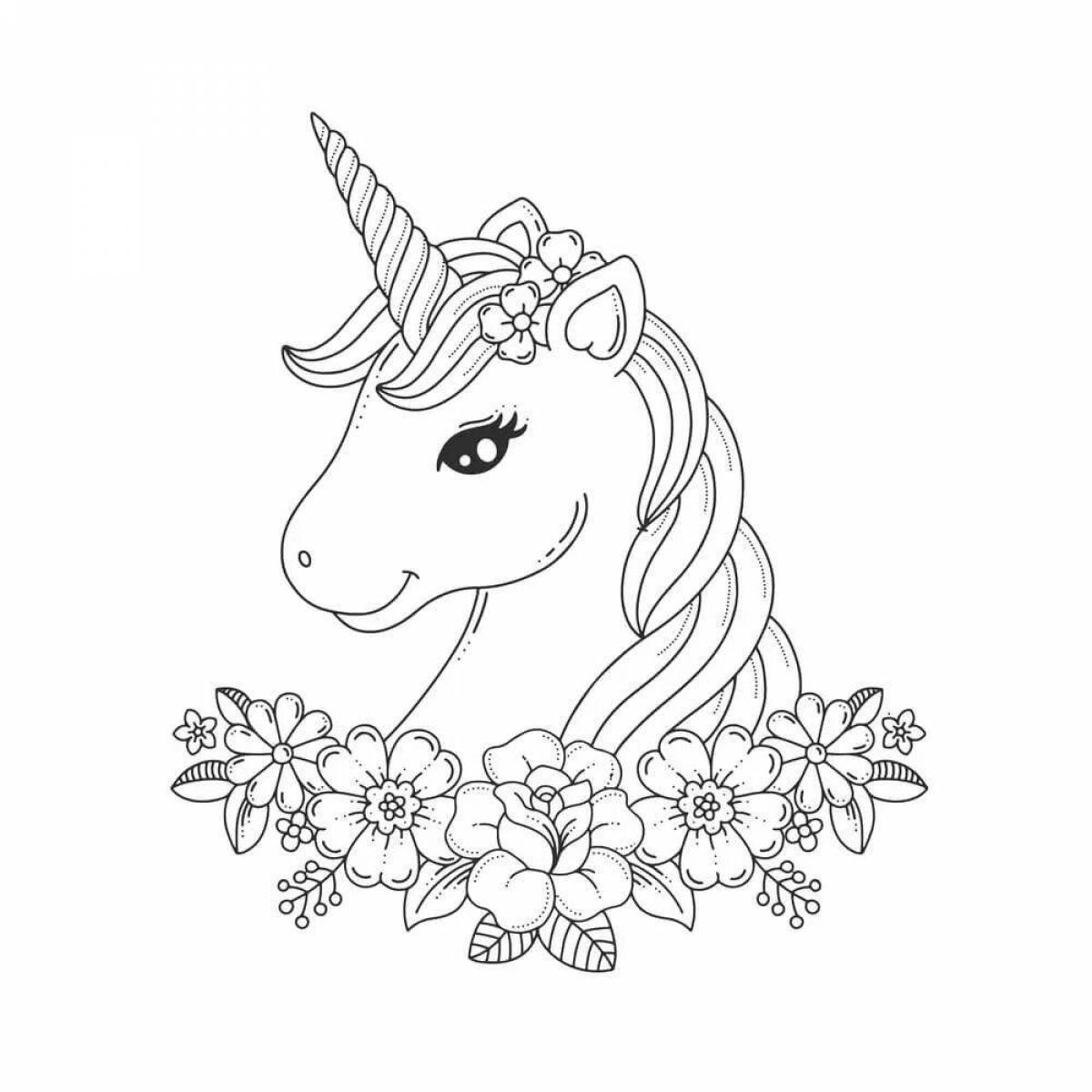 Brilliantly coloring page how to draw a unicorn