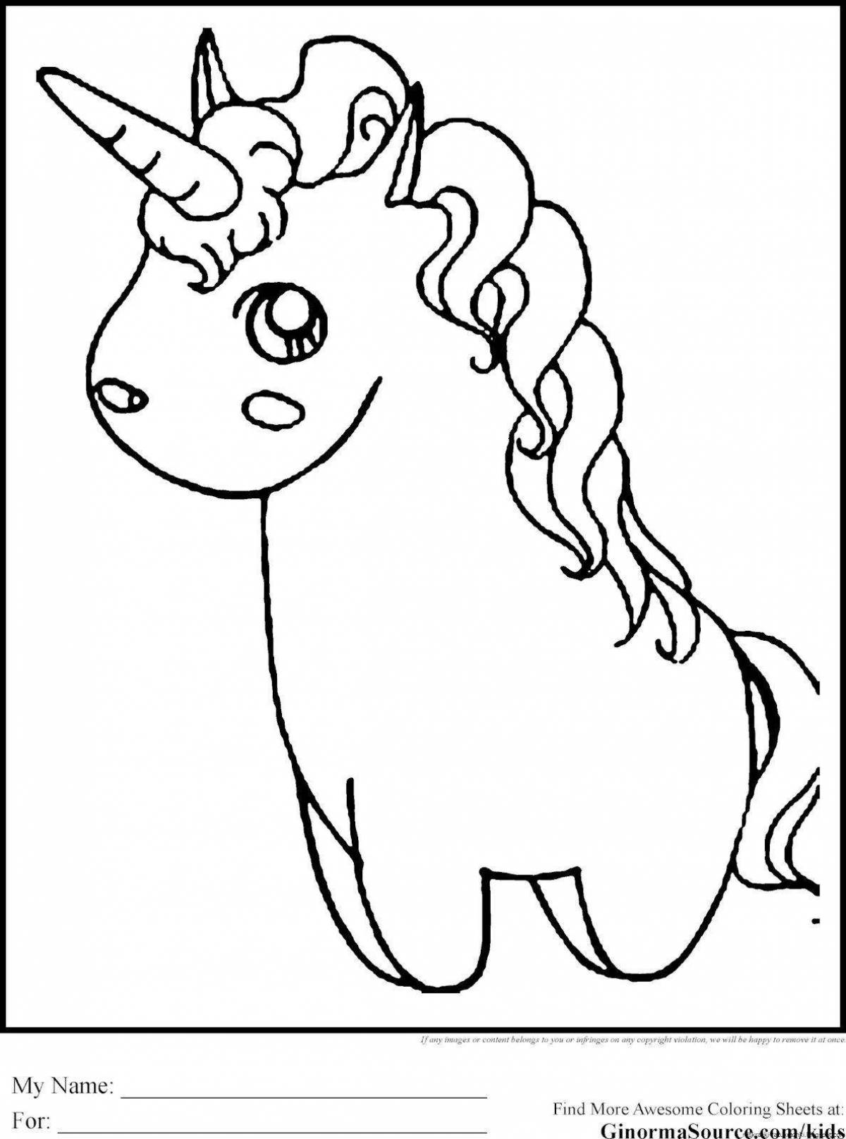 Excellent coloring how to draw a unicorn