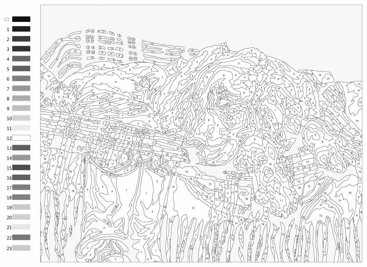 Coloring book exquisite ink fill