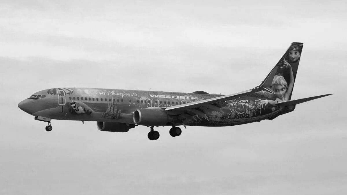 Раскраска великолепный самолет российских авиалиний