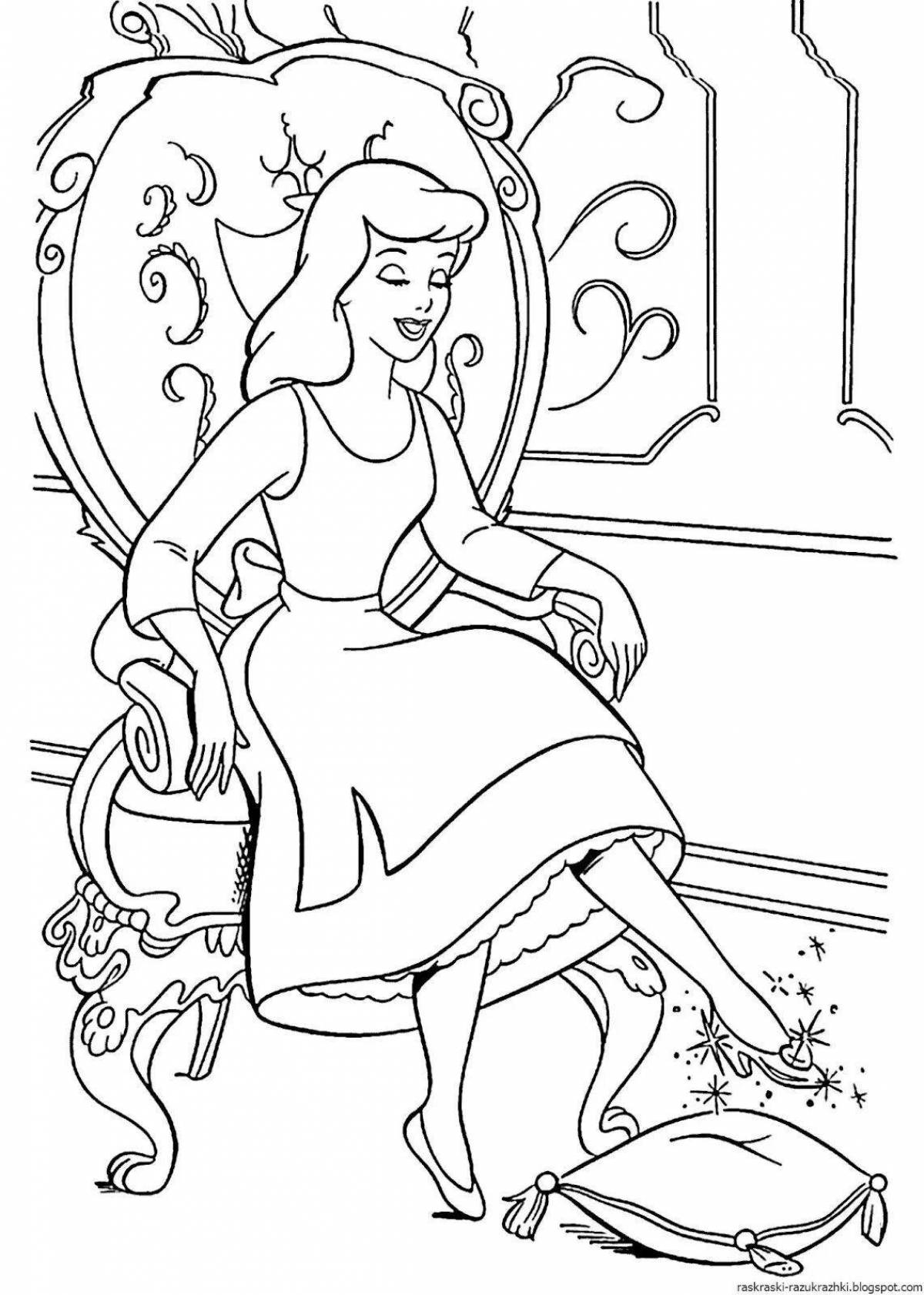 Dreamy fairy tale coloring book for girls