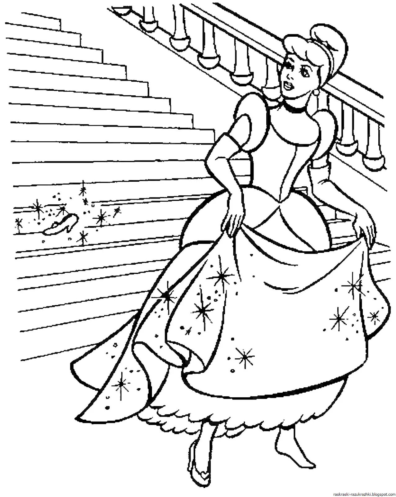 Poetic fairy tale coloring book for girls