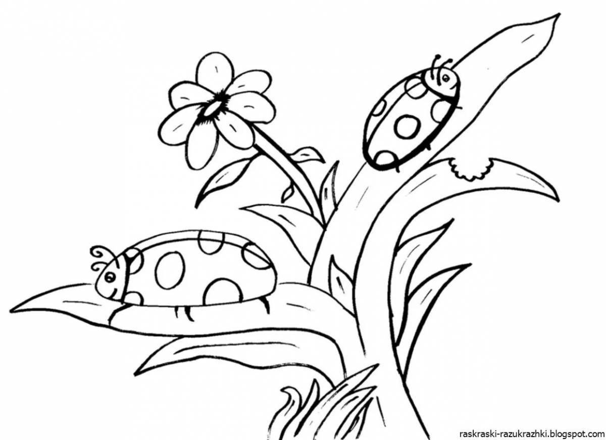 A wonderful nature coloring book for boys