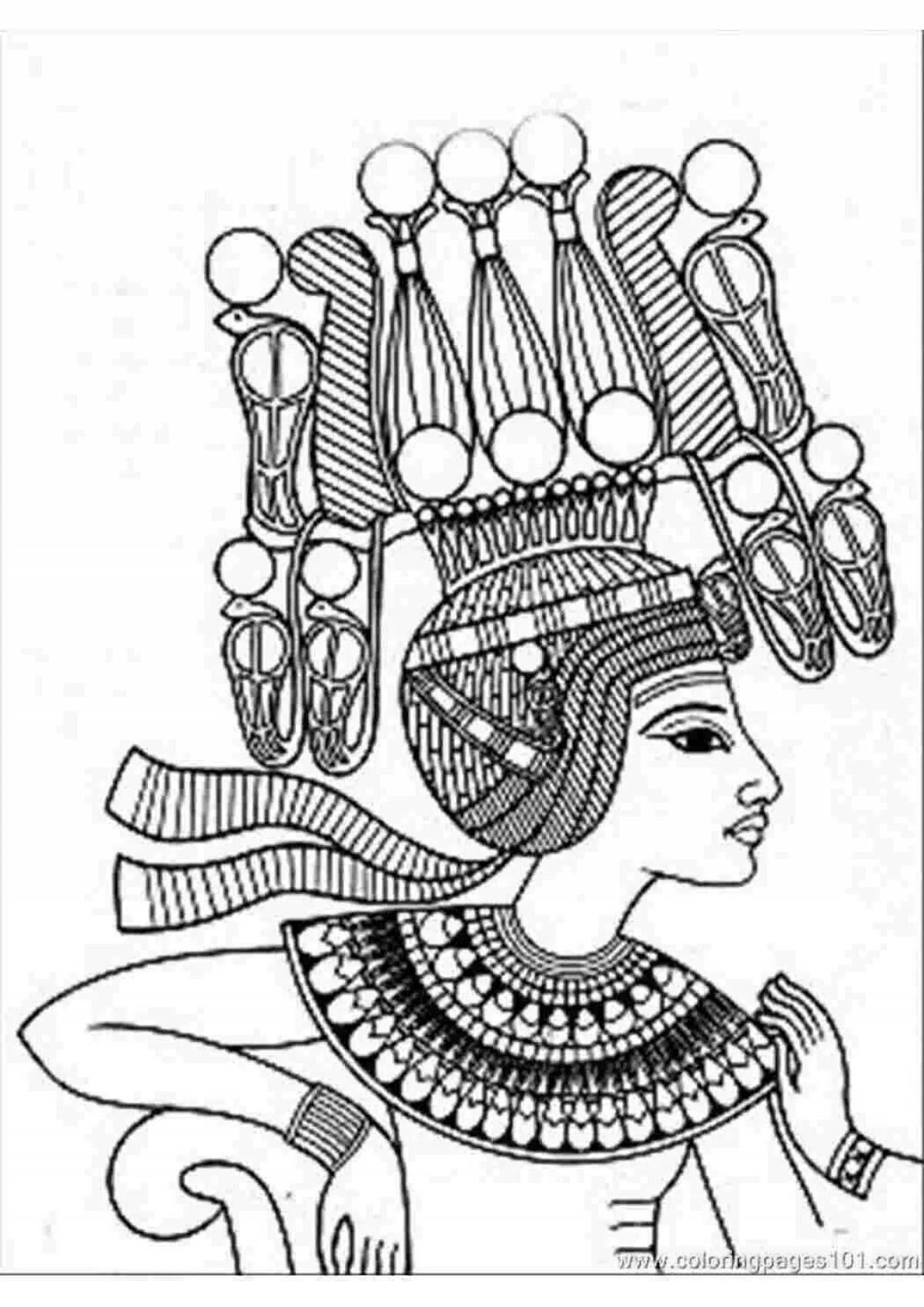 Древнеегипетское украшение раскраска