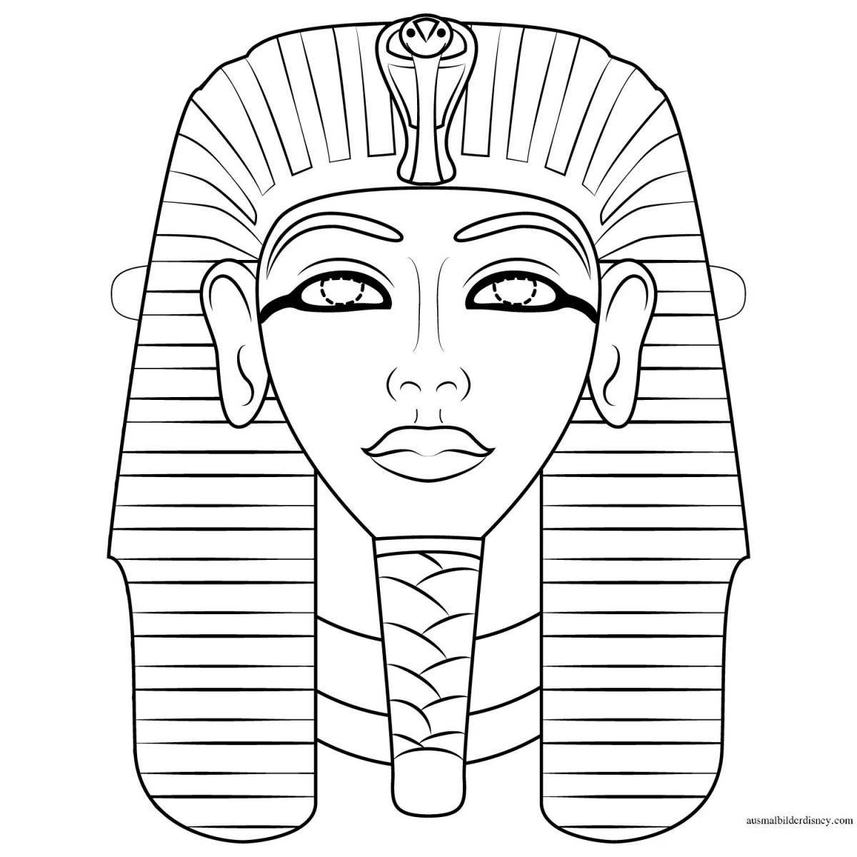 Великолепная раскраска древние египетские украшения