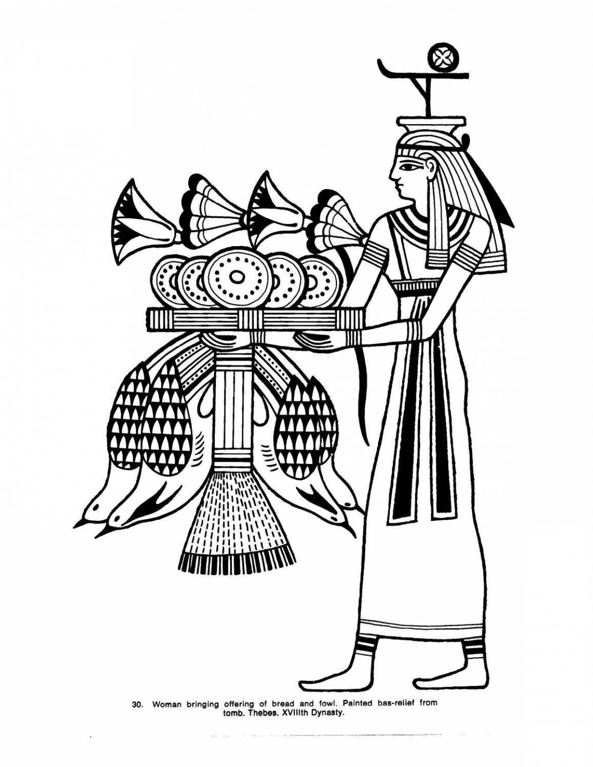 Безупречная раскраска древнеегипетские украшения