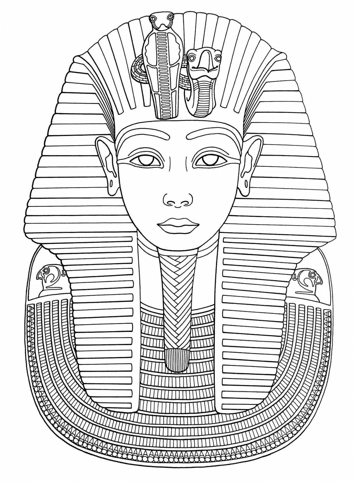 Щедрая раскраска древние египетские украшения