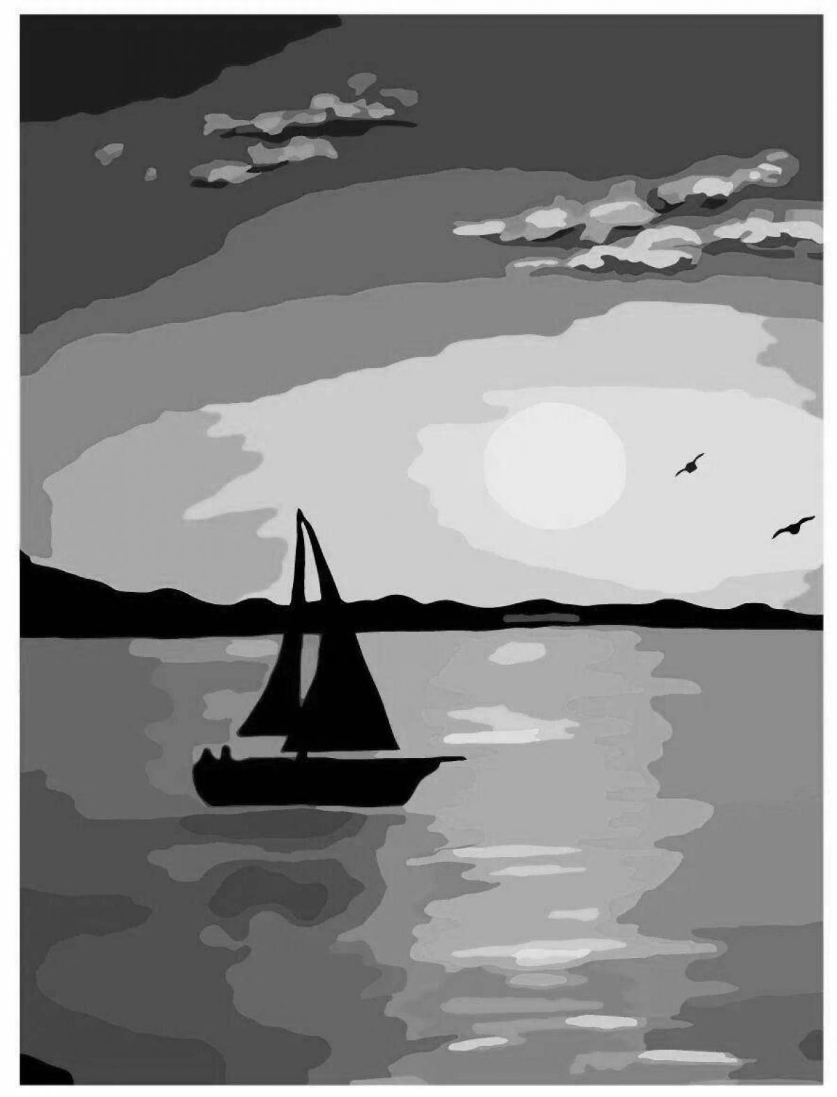 Закат на море #7