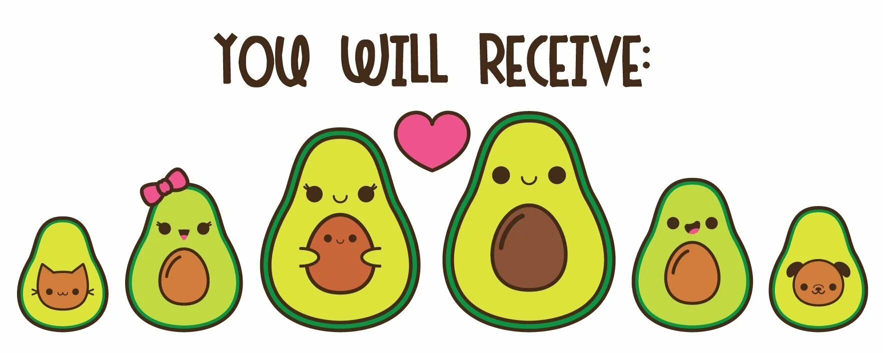 Awesome avocado sticker coloring page