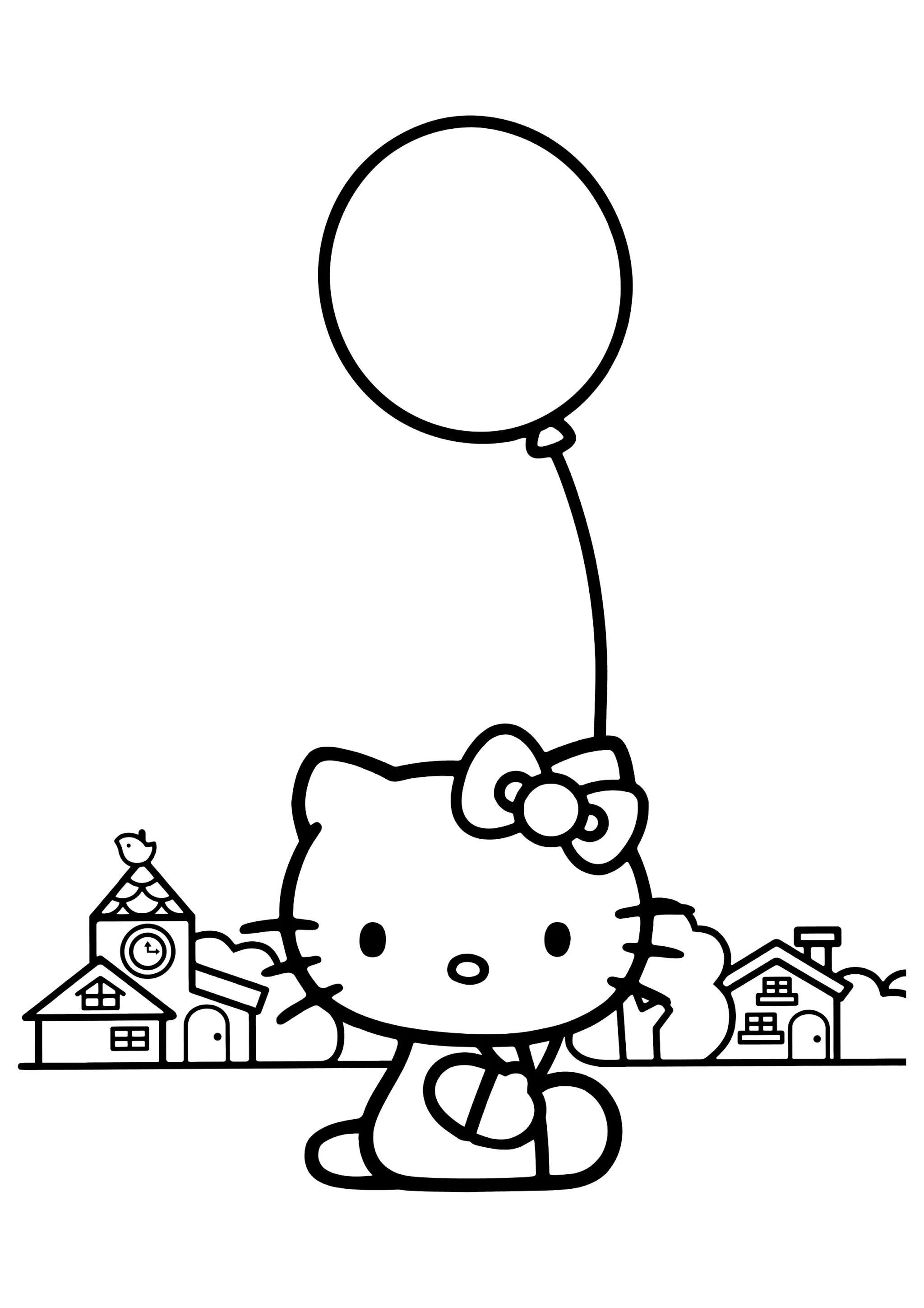 Cat with balloons #7