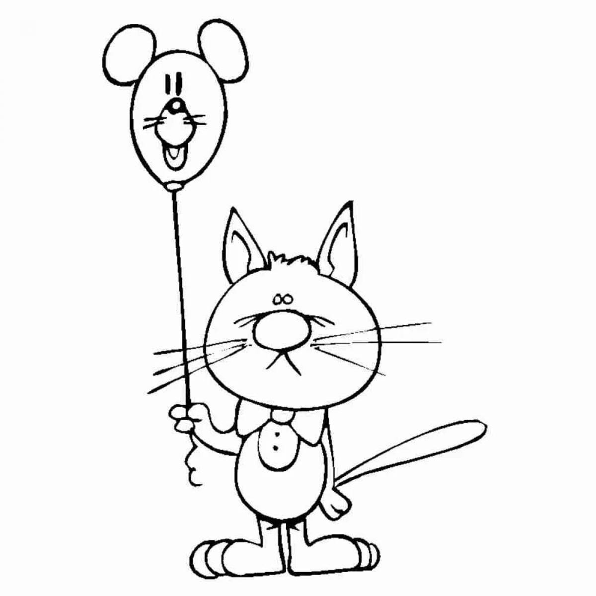 Cat with balloons #8