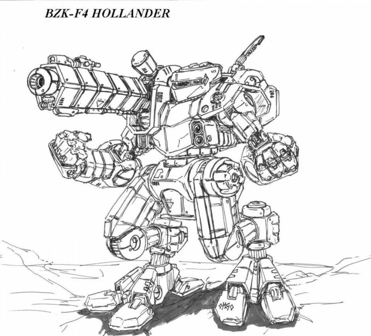 Coloring page funny pacific rim 2