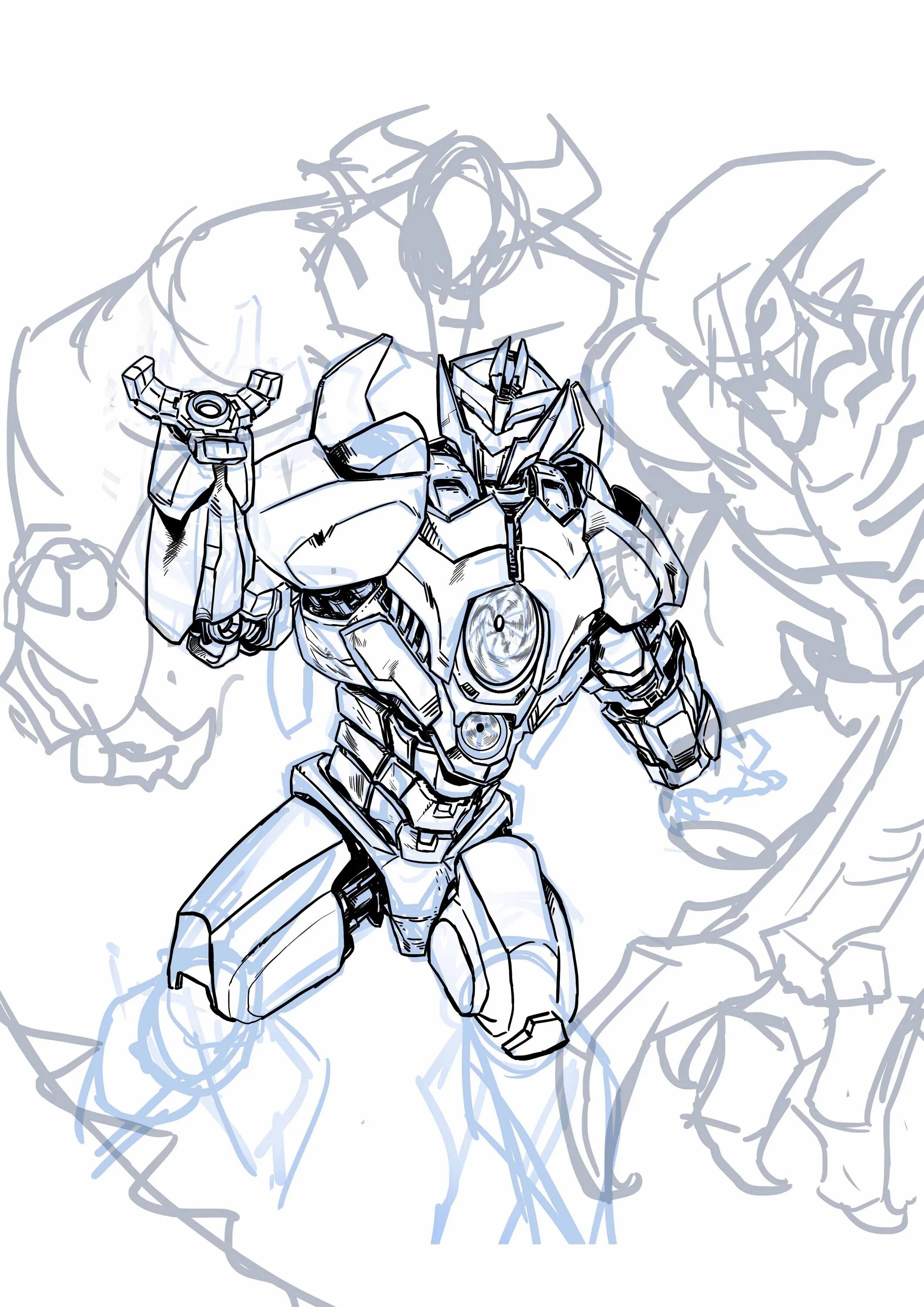 Coloring page elegant pacific rim 2