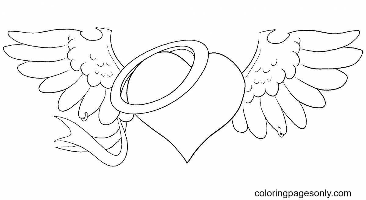 Heart with wings #1