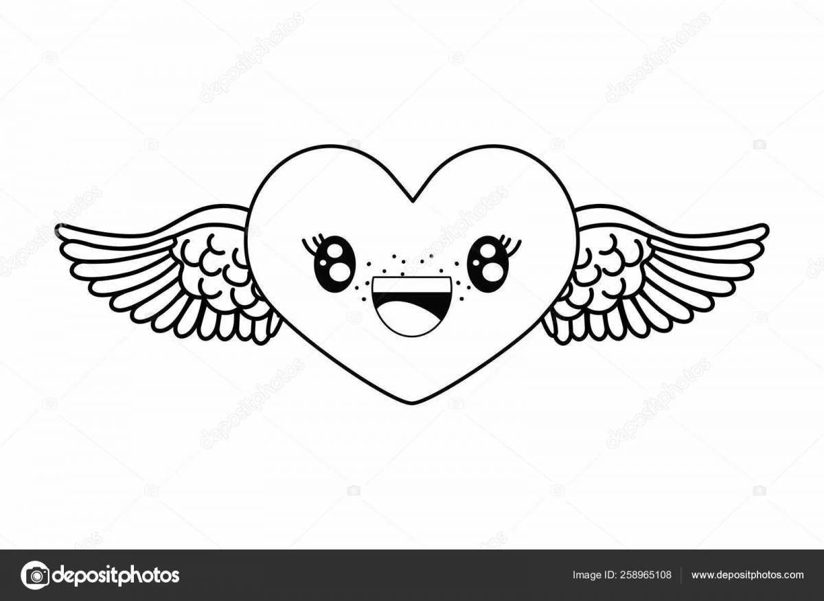 Heart with wings #3