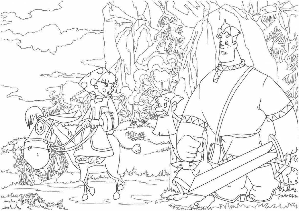 Fun coloring page 3 game heroes