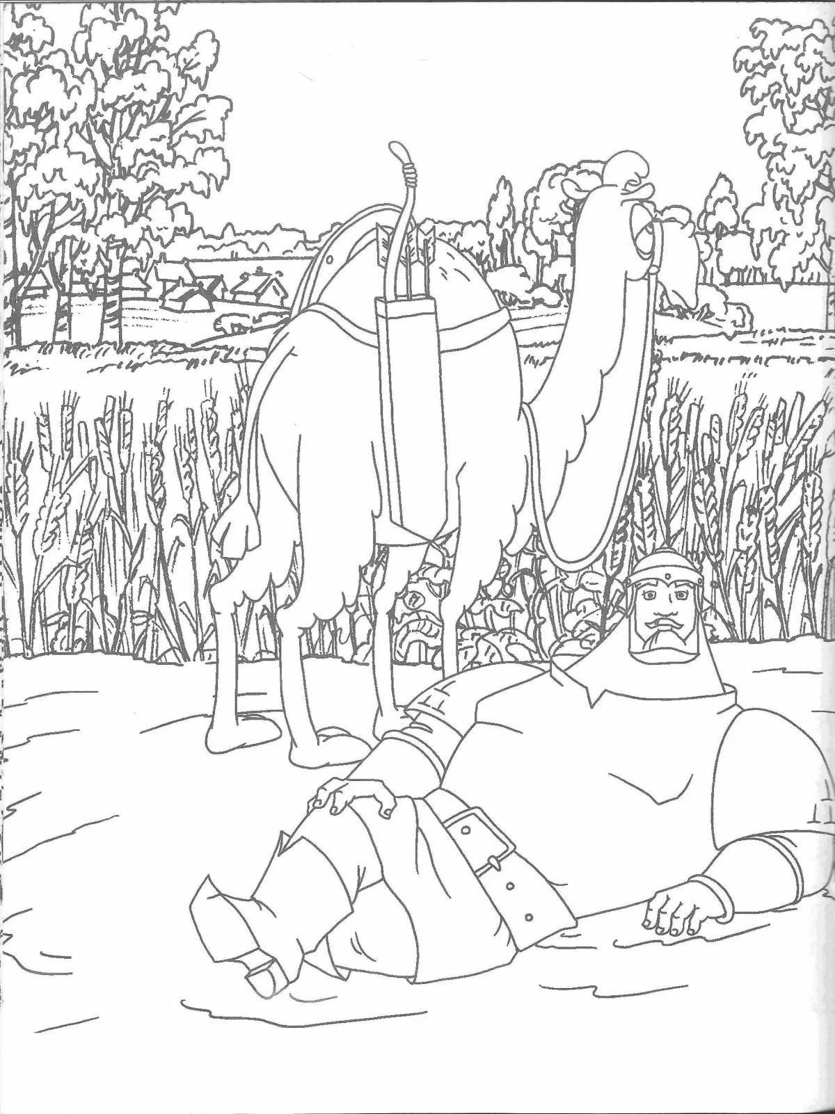 Fun coloring page 3 heroes game