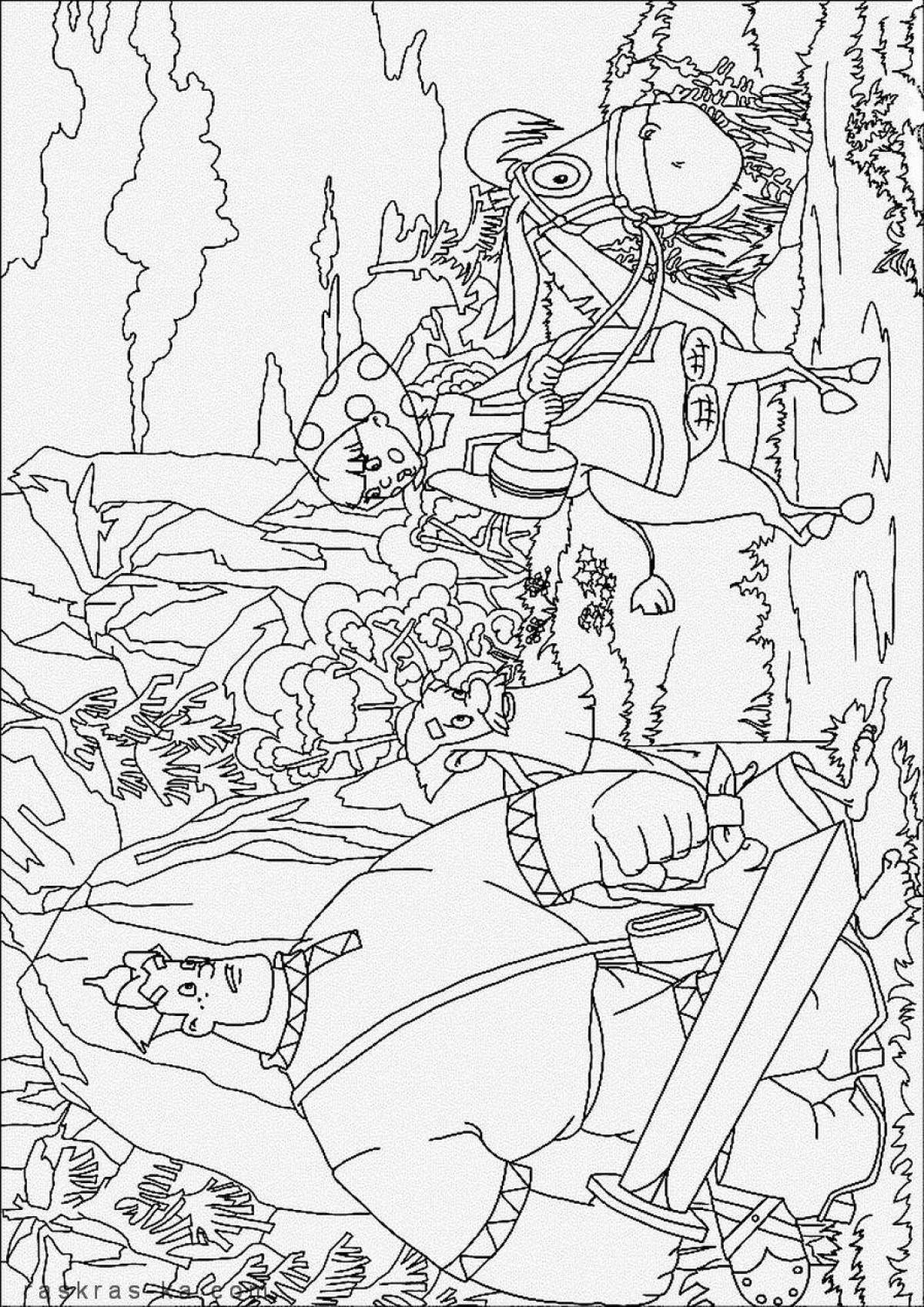 Bold coloring page 3 game heroes