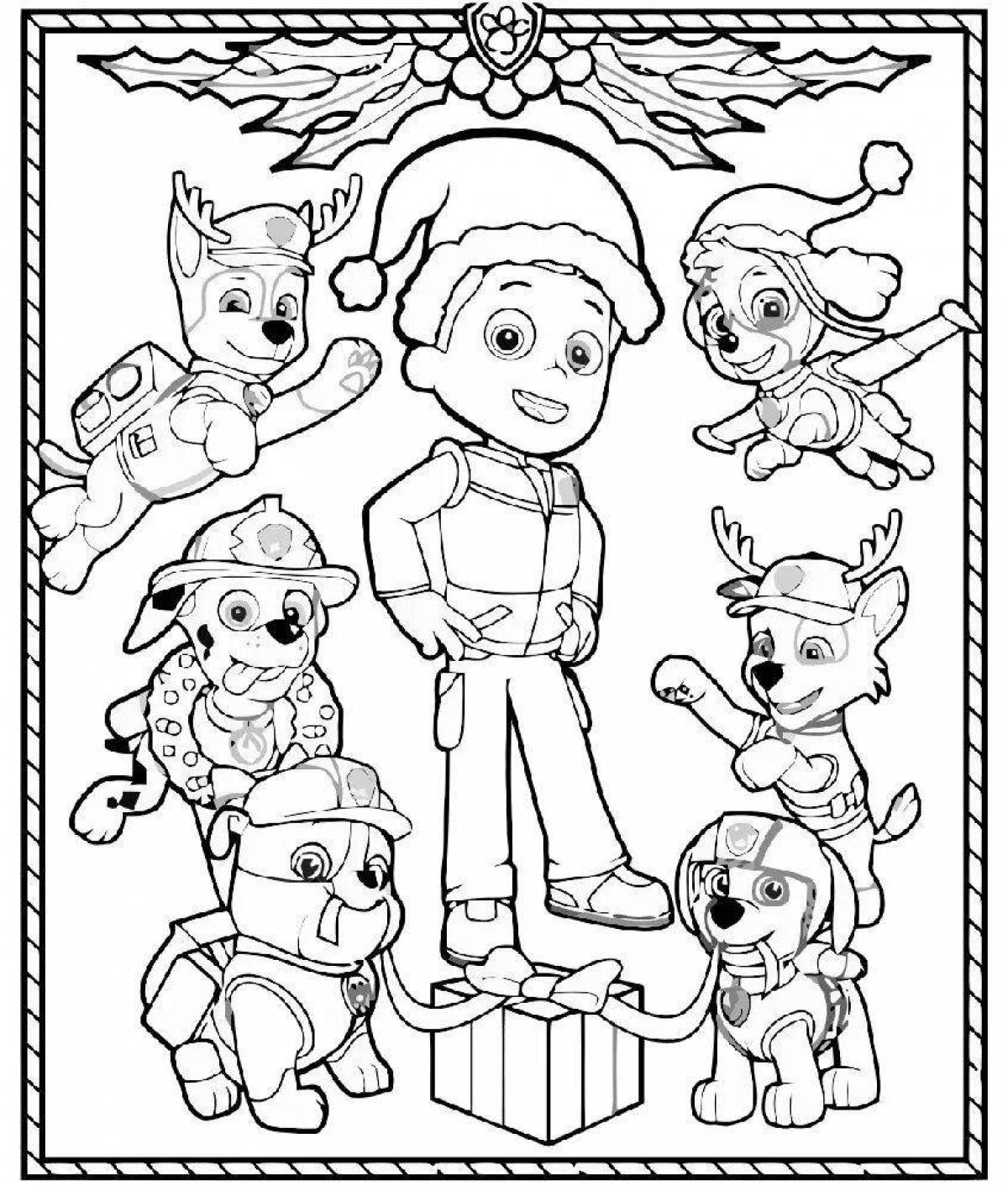 Paw patrol coloring page