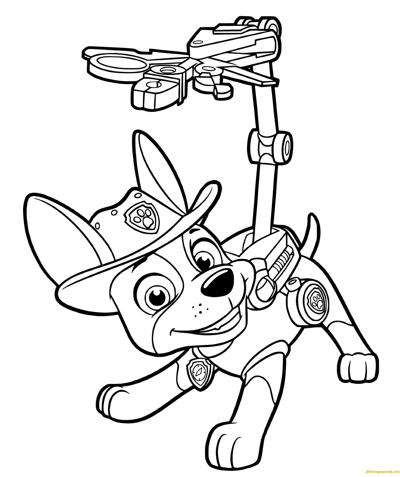 Outstanding paw patrol coloring page