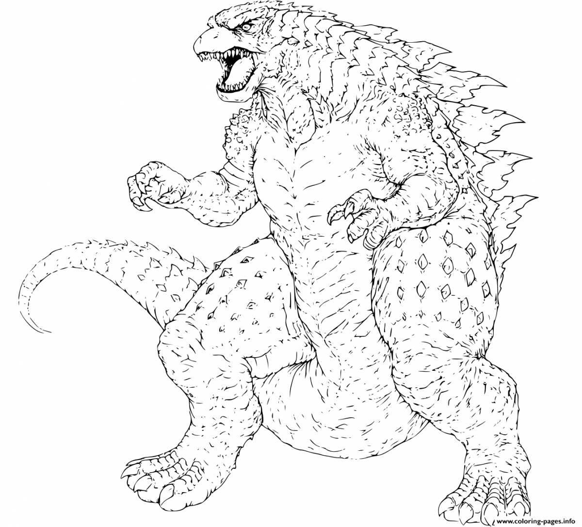 King kong vs godzilla ferocious coloring book