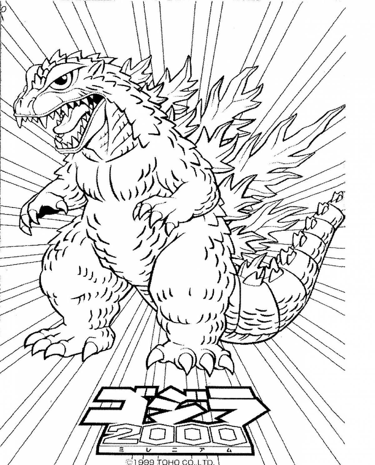 Great coloring book kingkong vs godzilla
