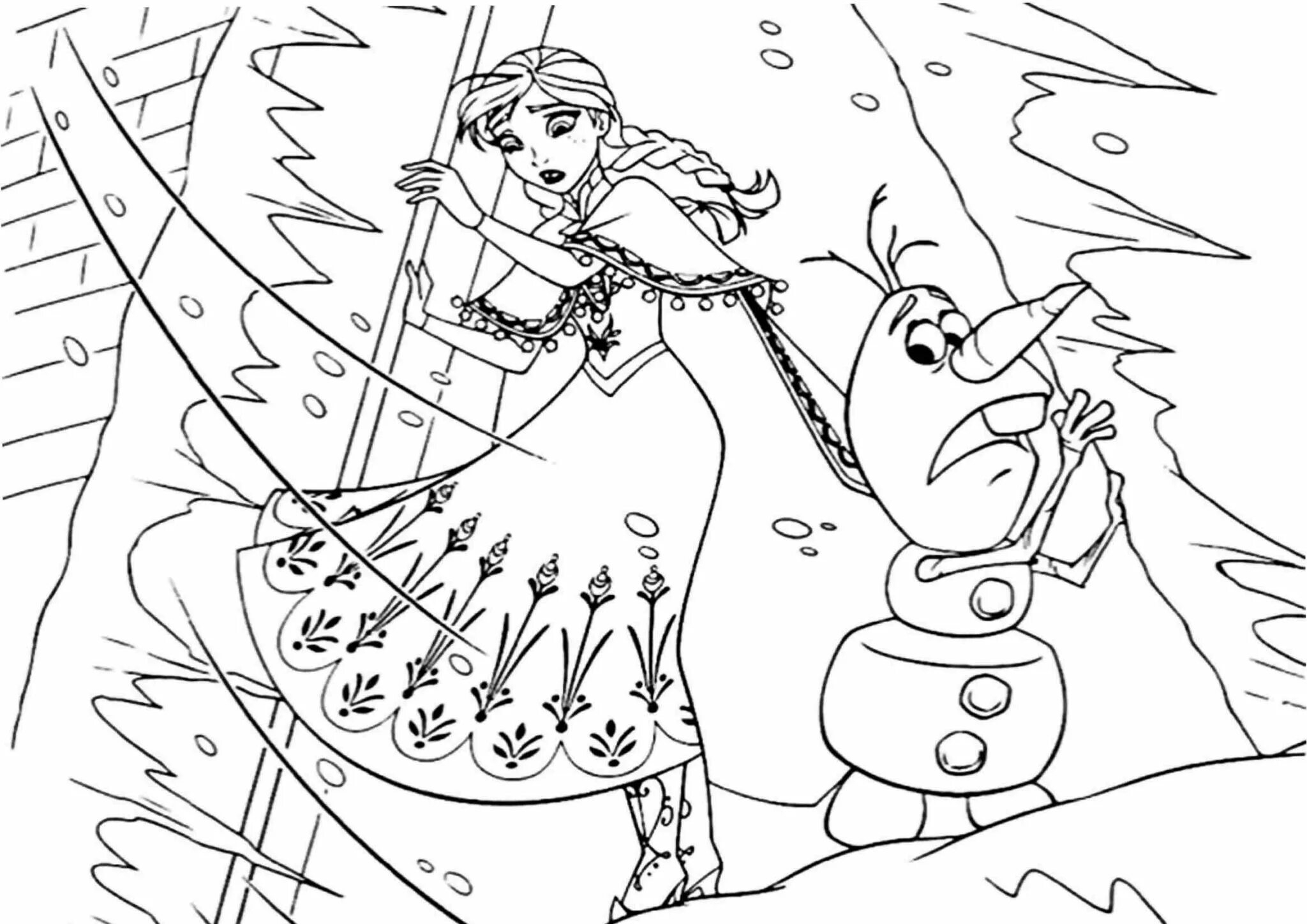Violent snow queen coloring book
