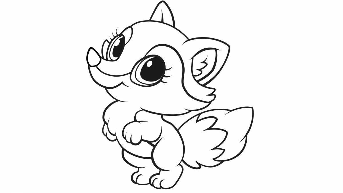 Adorable coloring pages animals cute beautiful