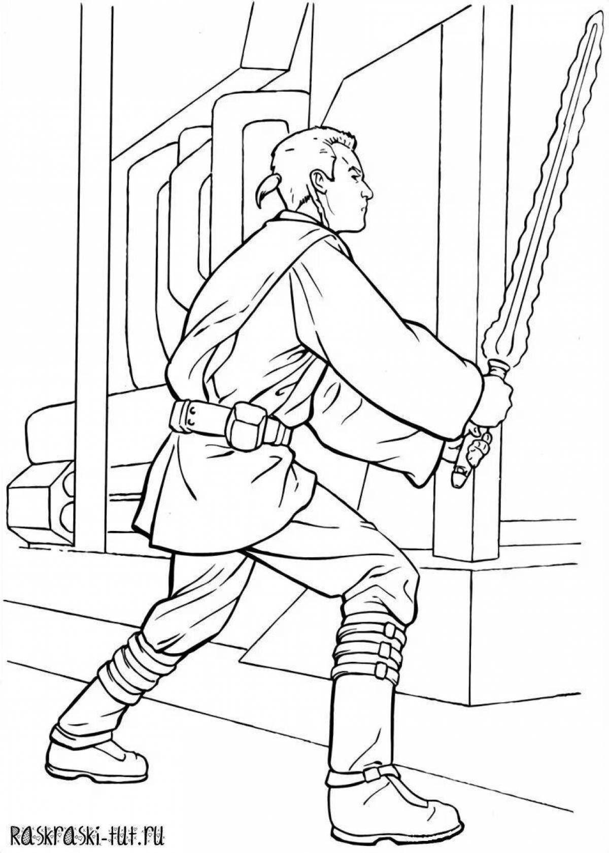 Coloring book amazing obi-wan kenobi