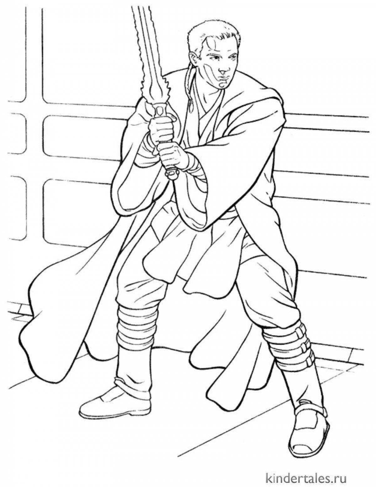 Coloring book nice obi-wan kenobi