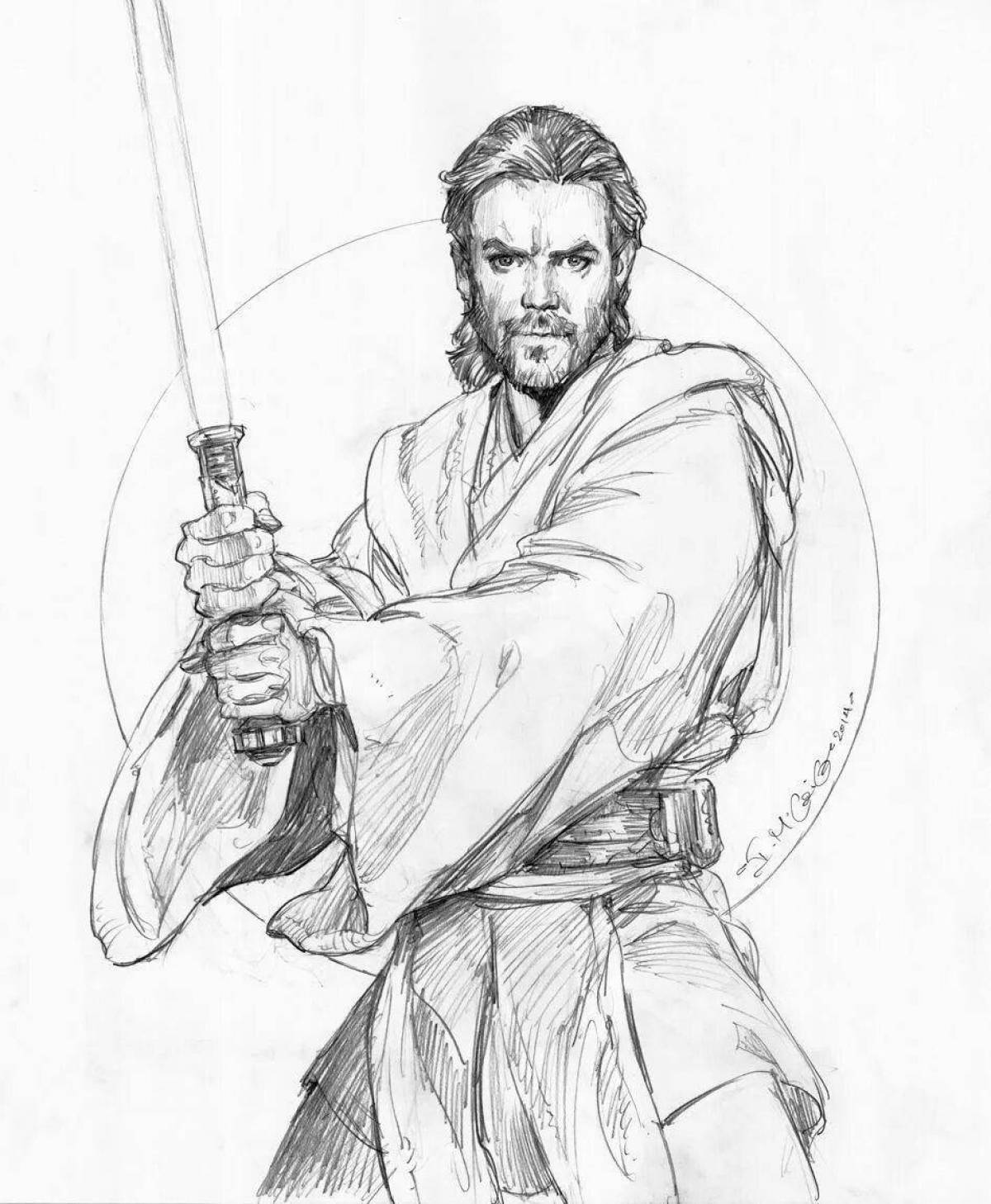 Great obi-wan kenobi coloring book