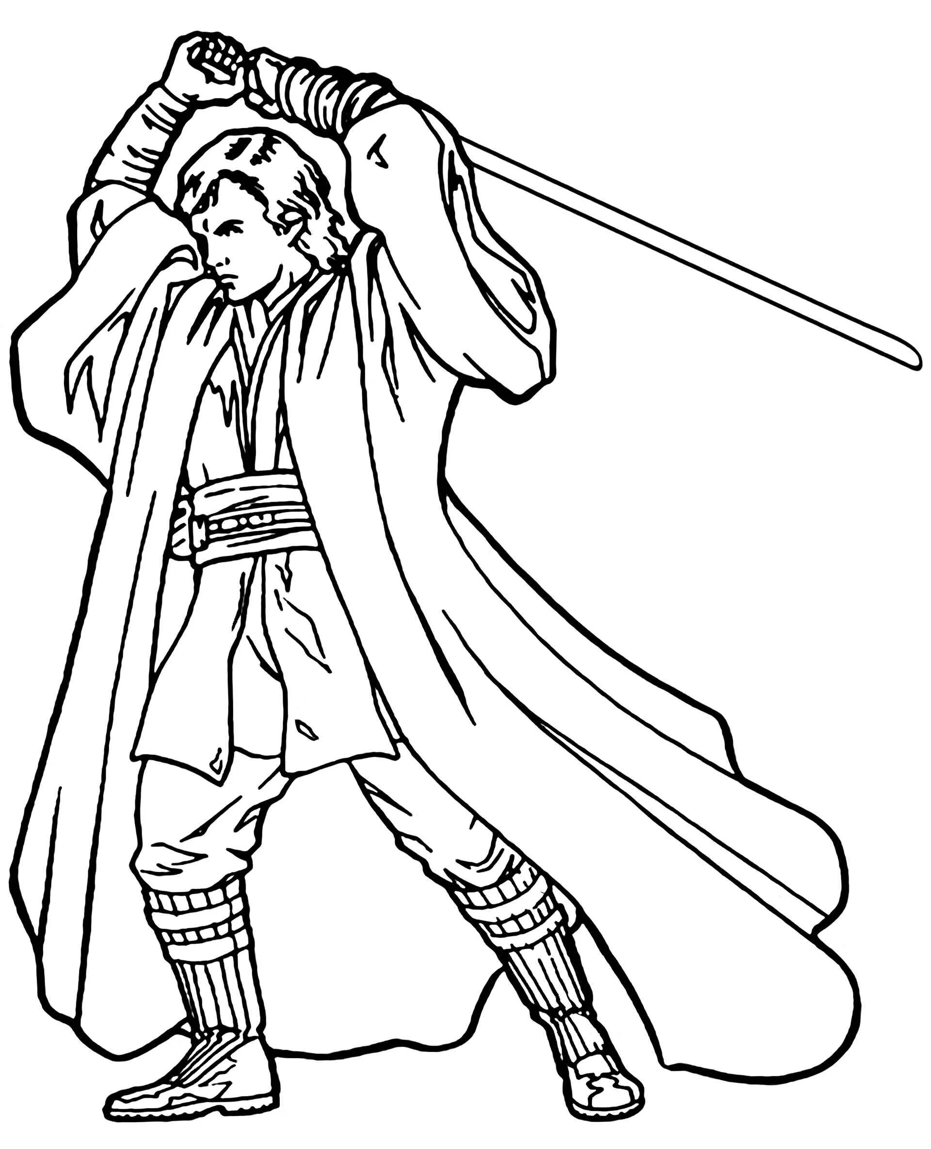 Obi-Wan Kenobi comic coloring book