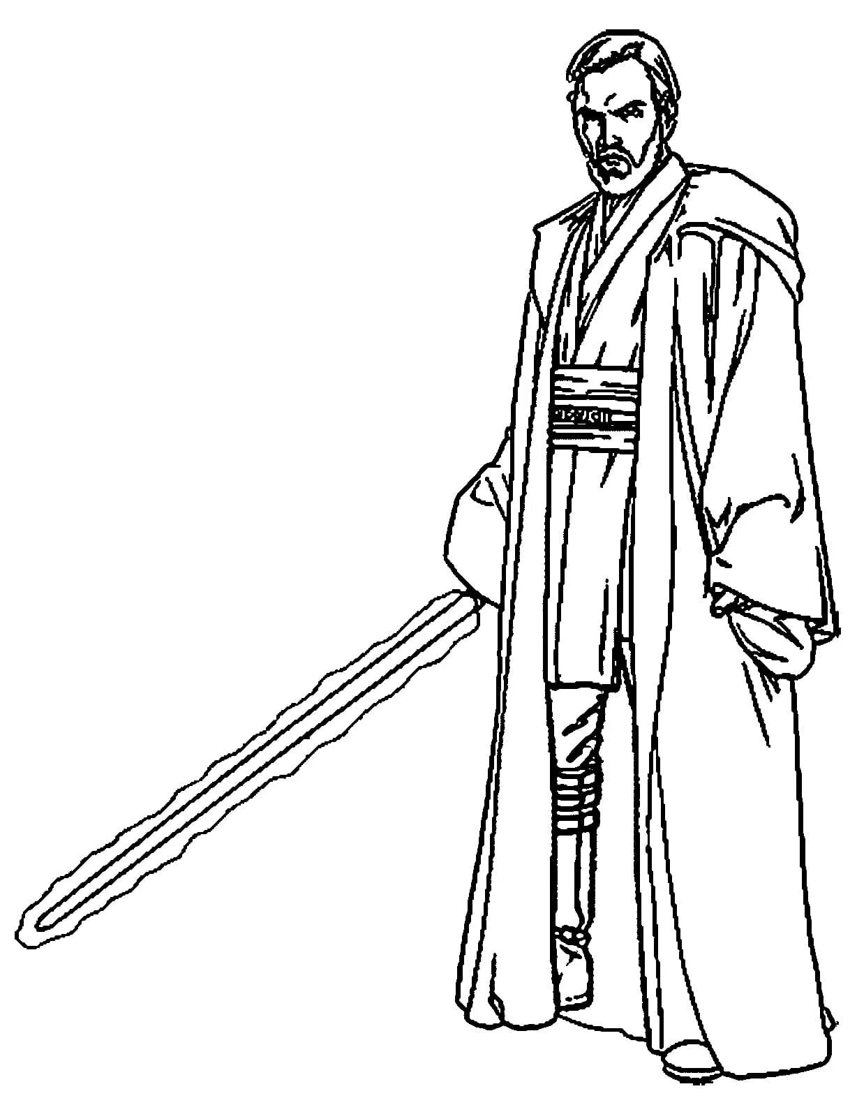 Coloring book kind obi-wan kenobi