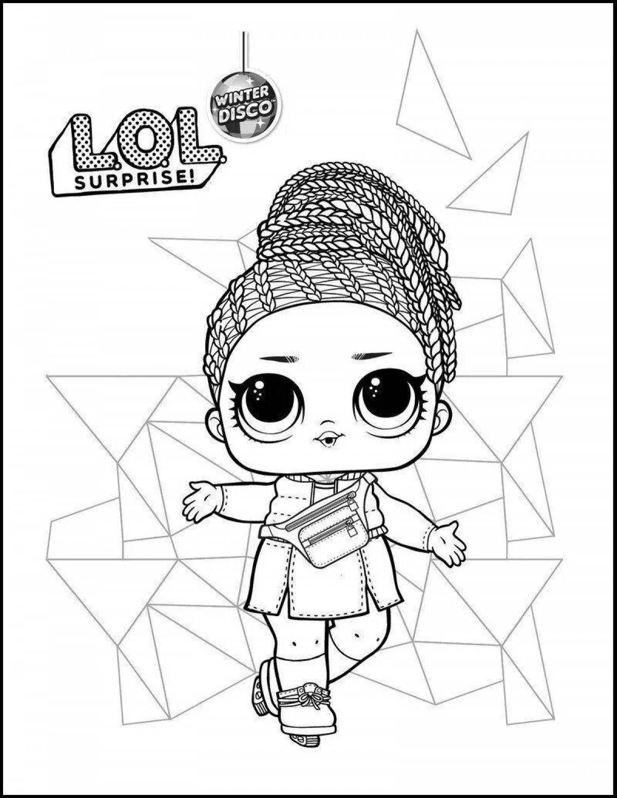 Bright dolls lol coloring book