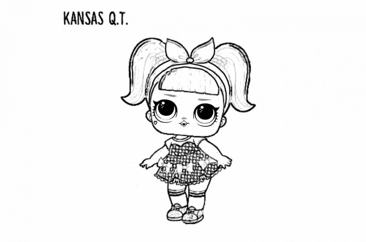 Amazing dolls lol coloring book