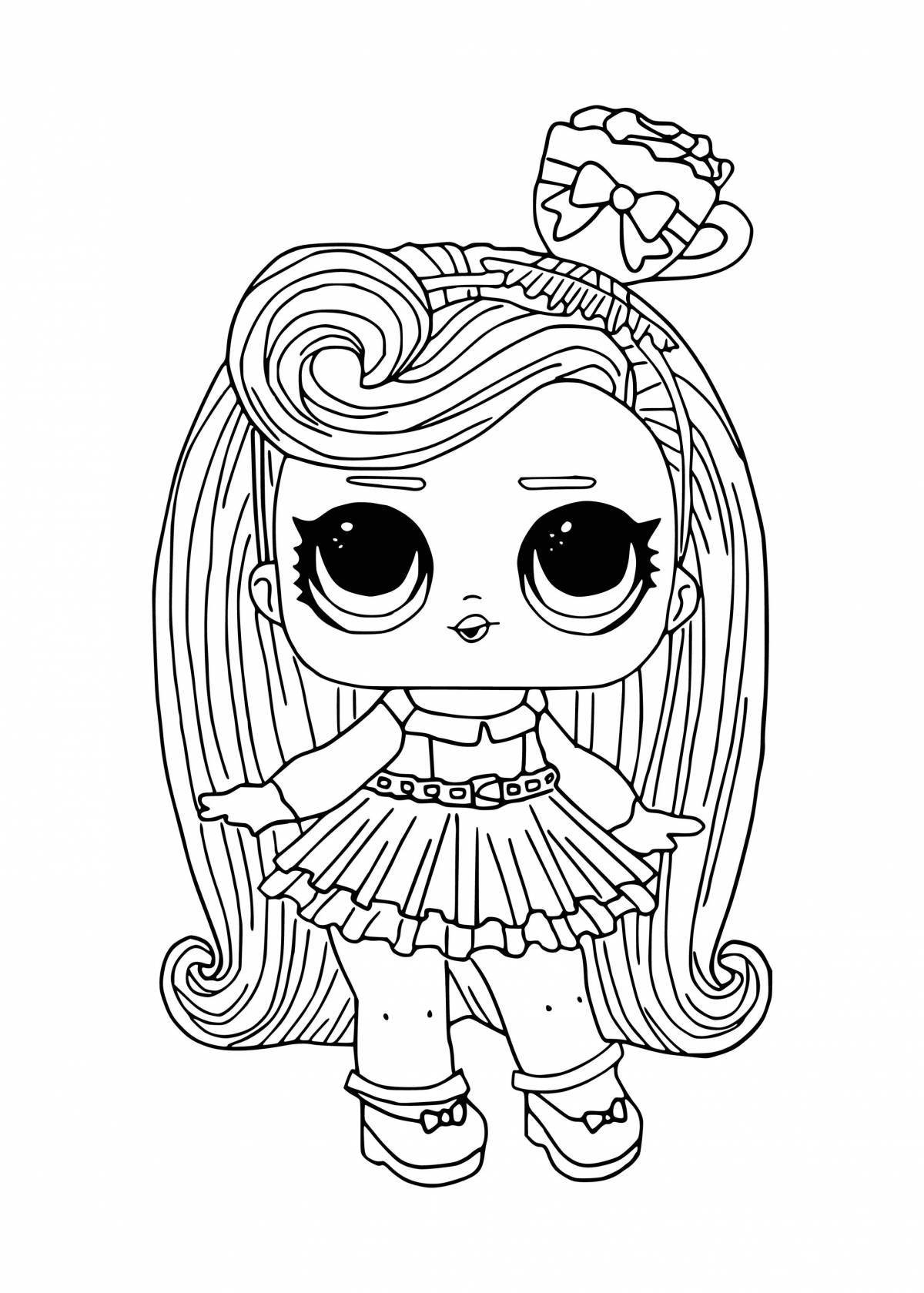 Coloring fairy lol dolls