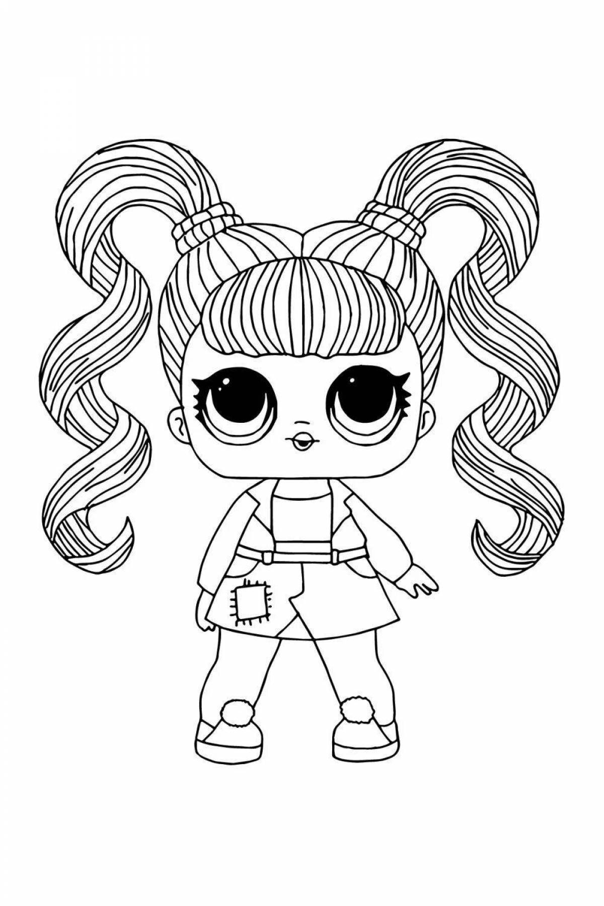 Funny lol dolls coloring book