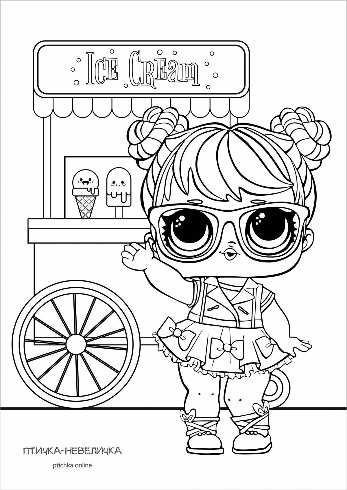 Colored dolls lol coloring book
