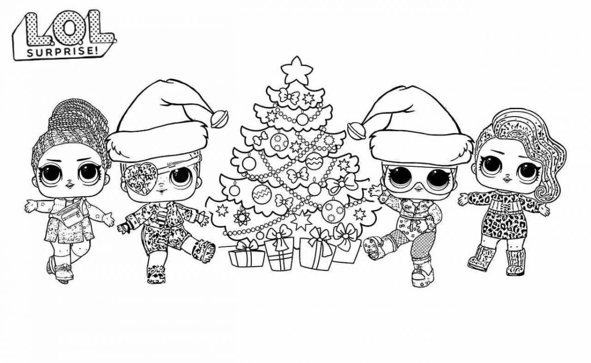 Adorable lol dolls coloring pages