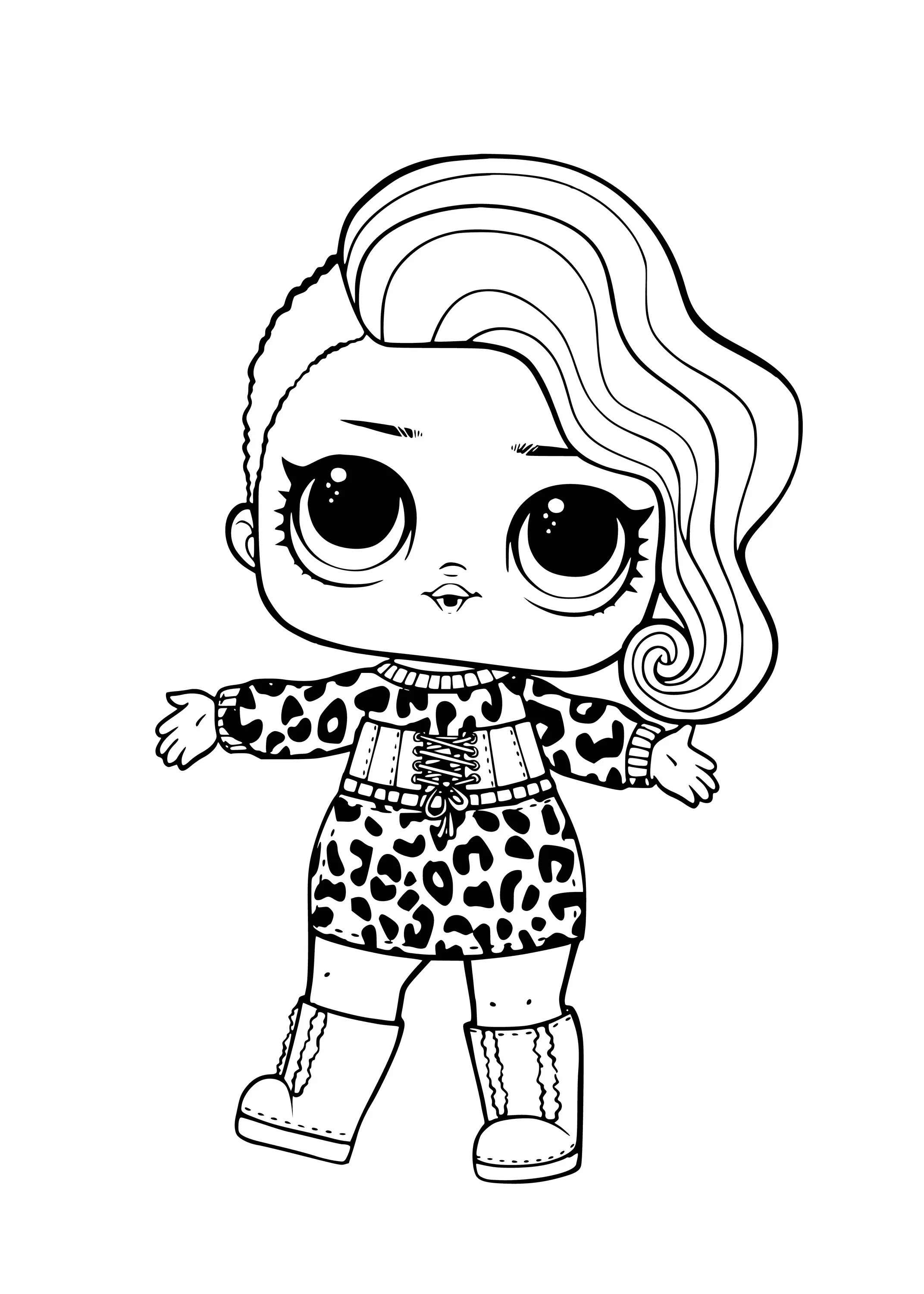 Amazing dolls turn on dolls lol coloring page