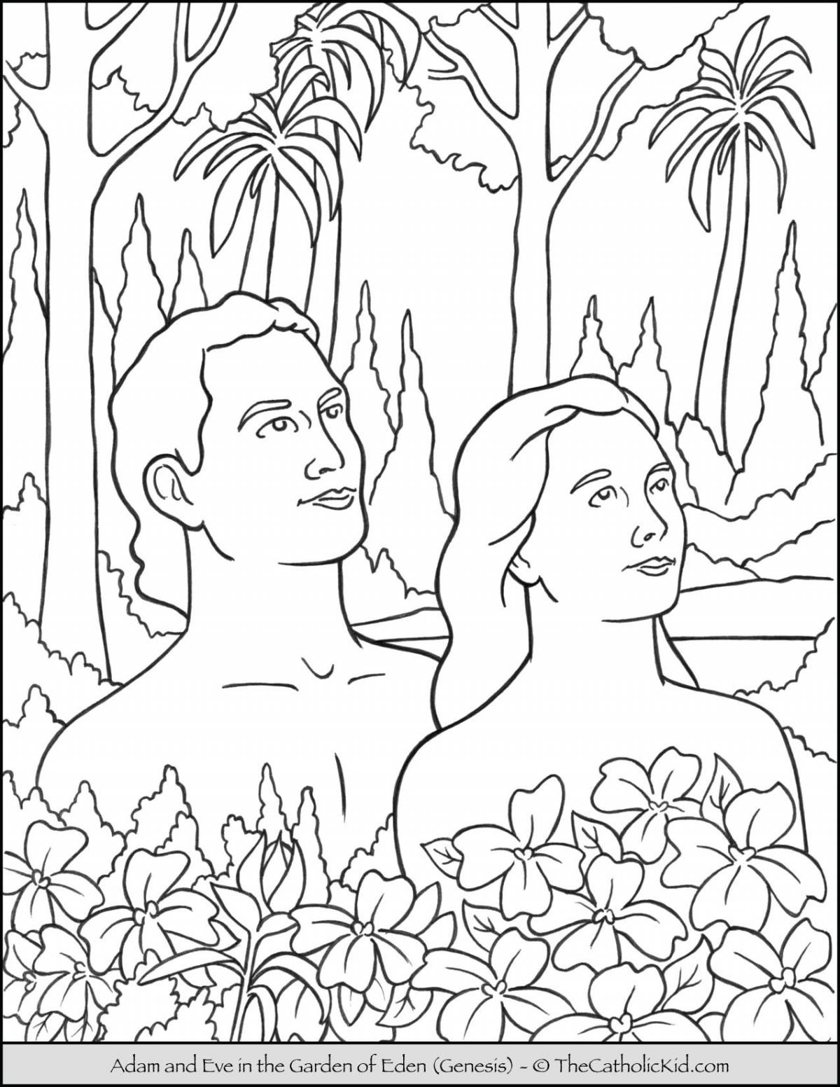 История Адама и Евы. Книга разукрашка — ПЕРСИДА