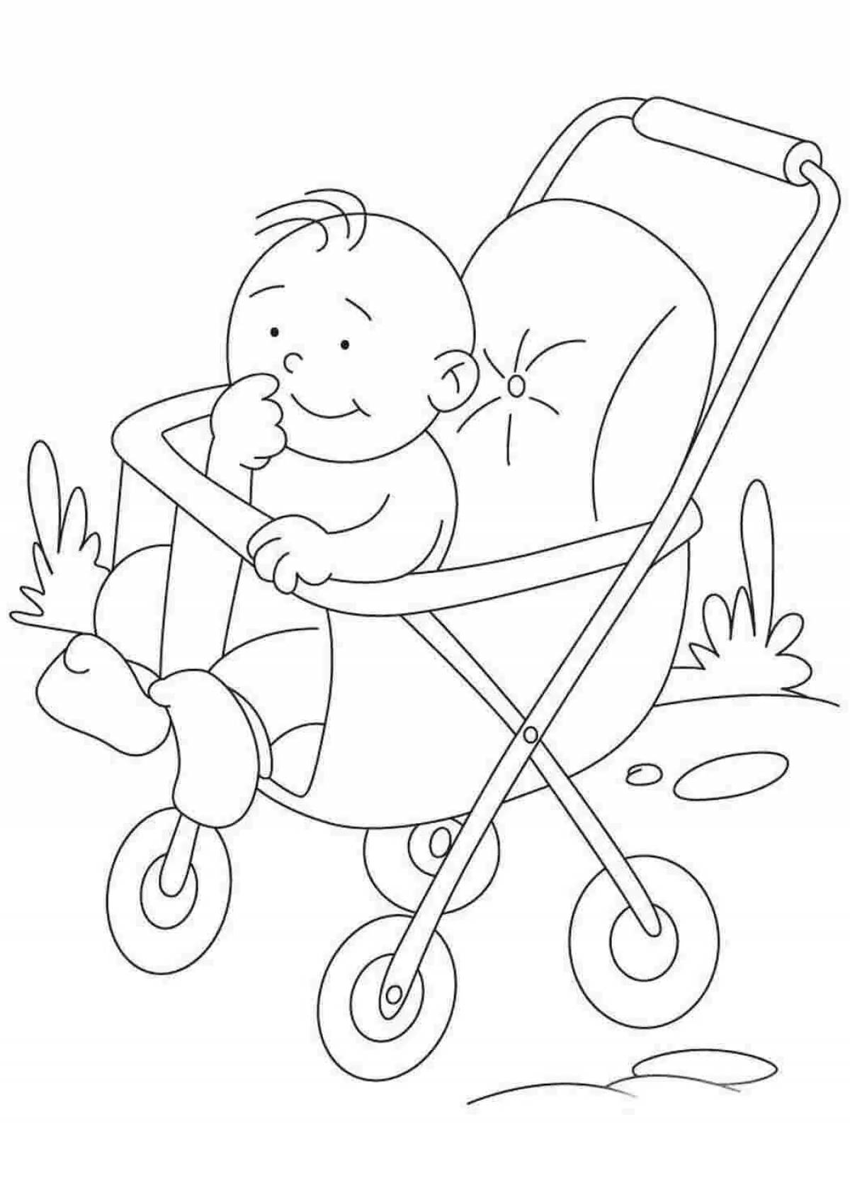 Baby in stroller #6