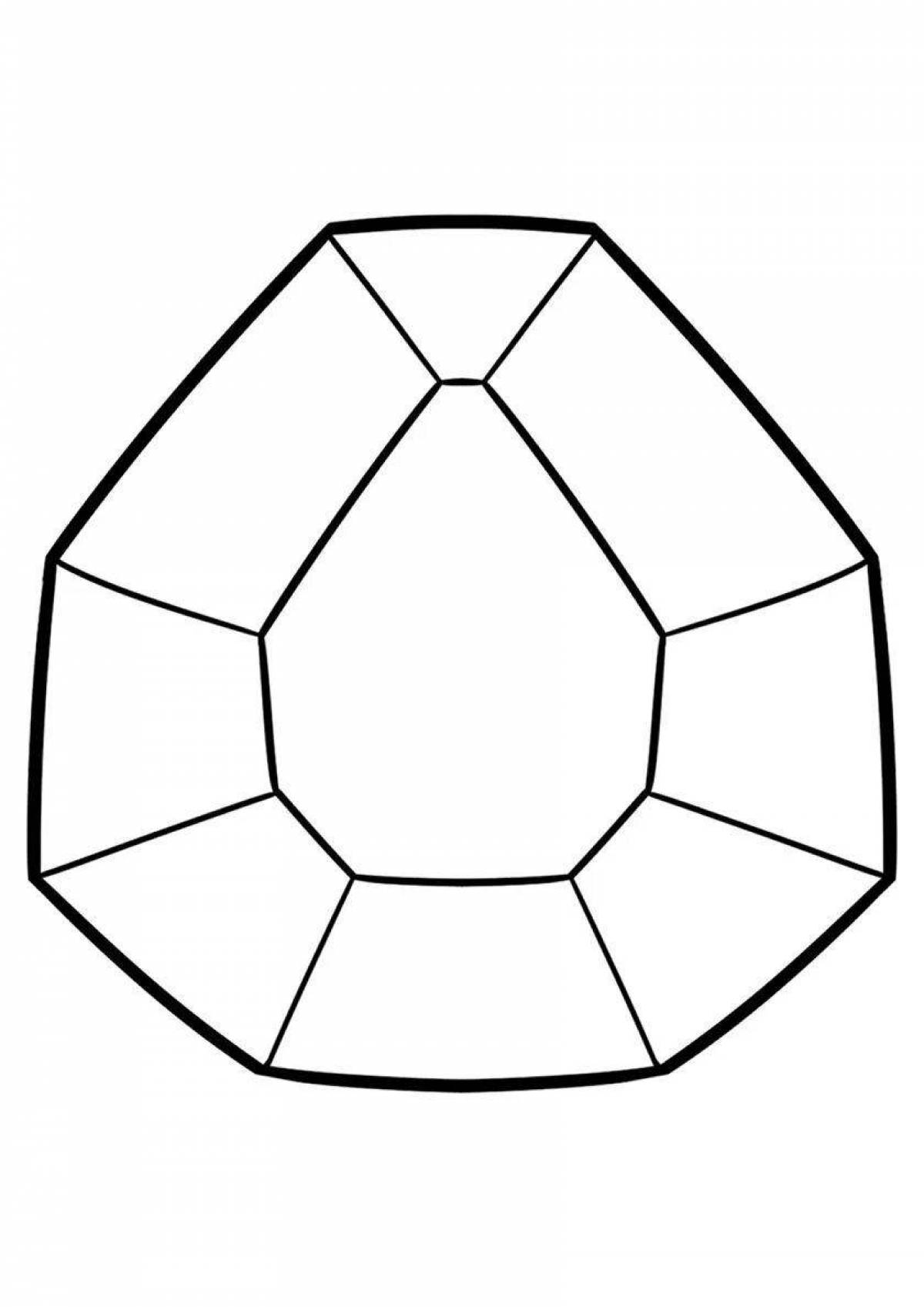 Изысканный изумруд раскраски майнкрафт