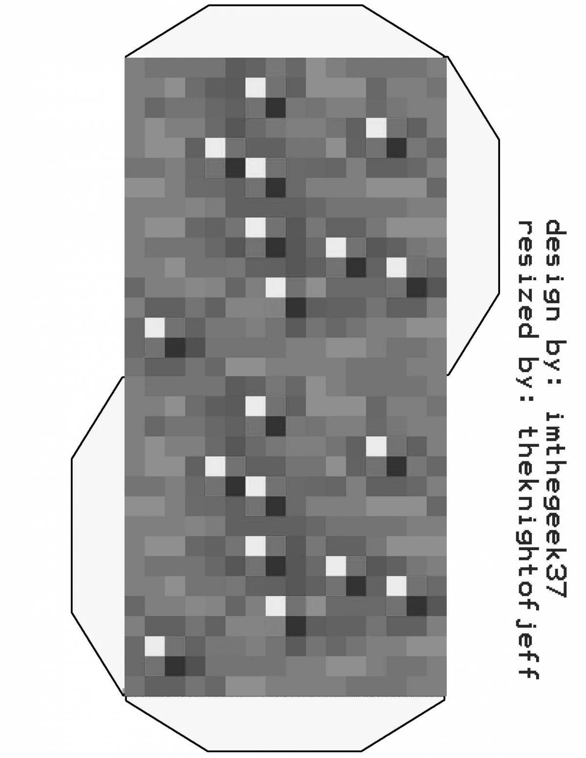 Экзотический изумруд раскраски майнкрафт