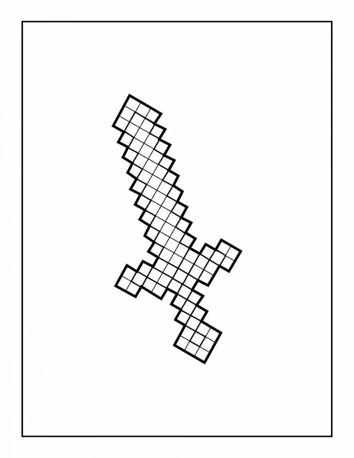 Раскраска безмятежный изумруд майнкрафт