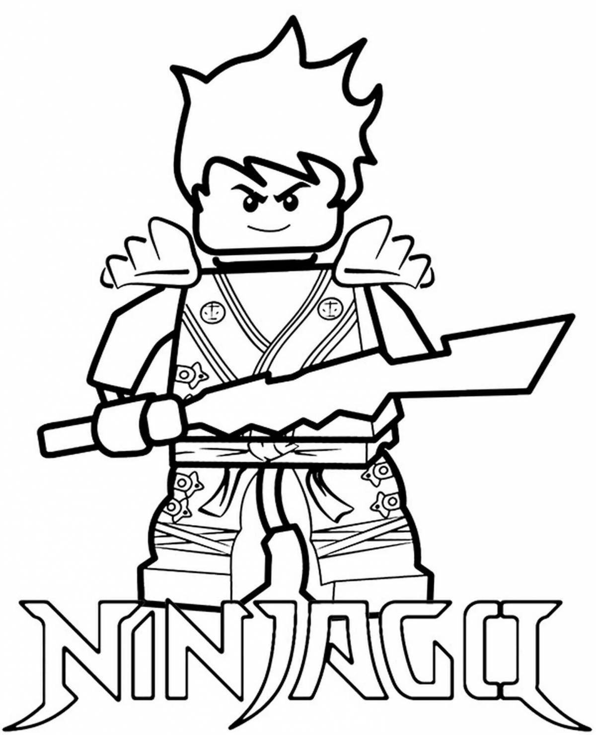 Lego ninjago jay fun coloring book