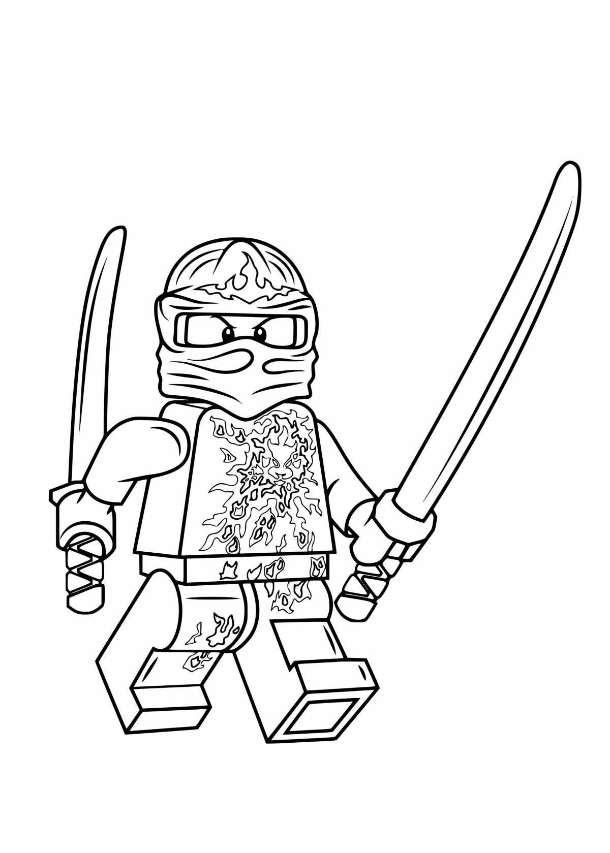 Fun coloring lego ninjago jay