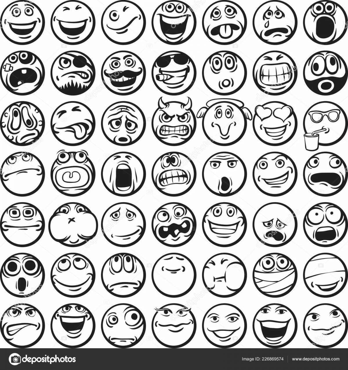 Witty coloring smileys funny