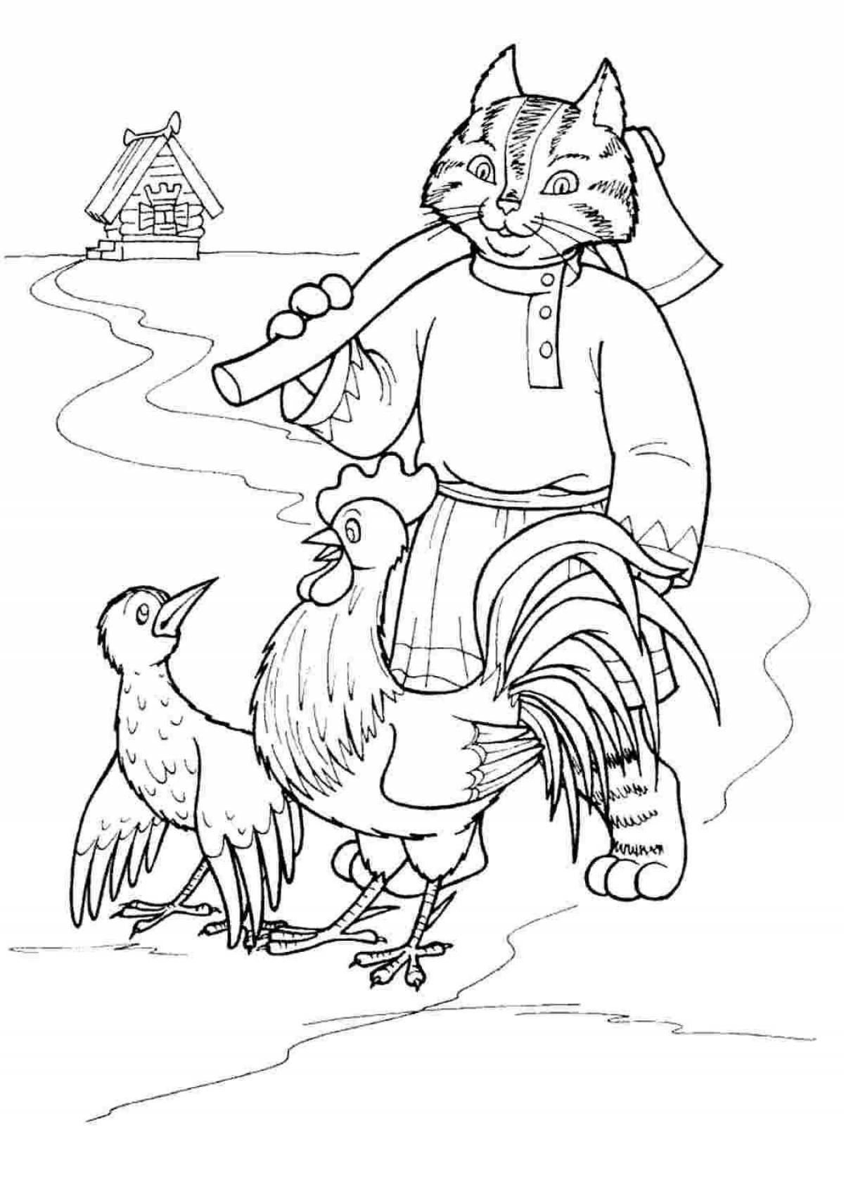 Luminous coloring Russian folk tales