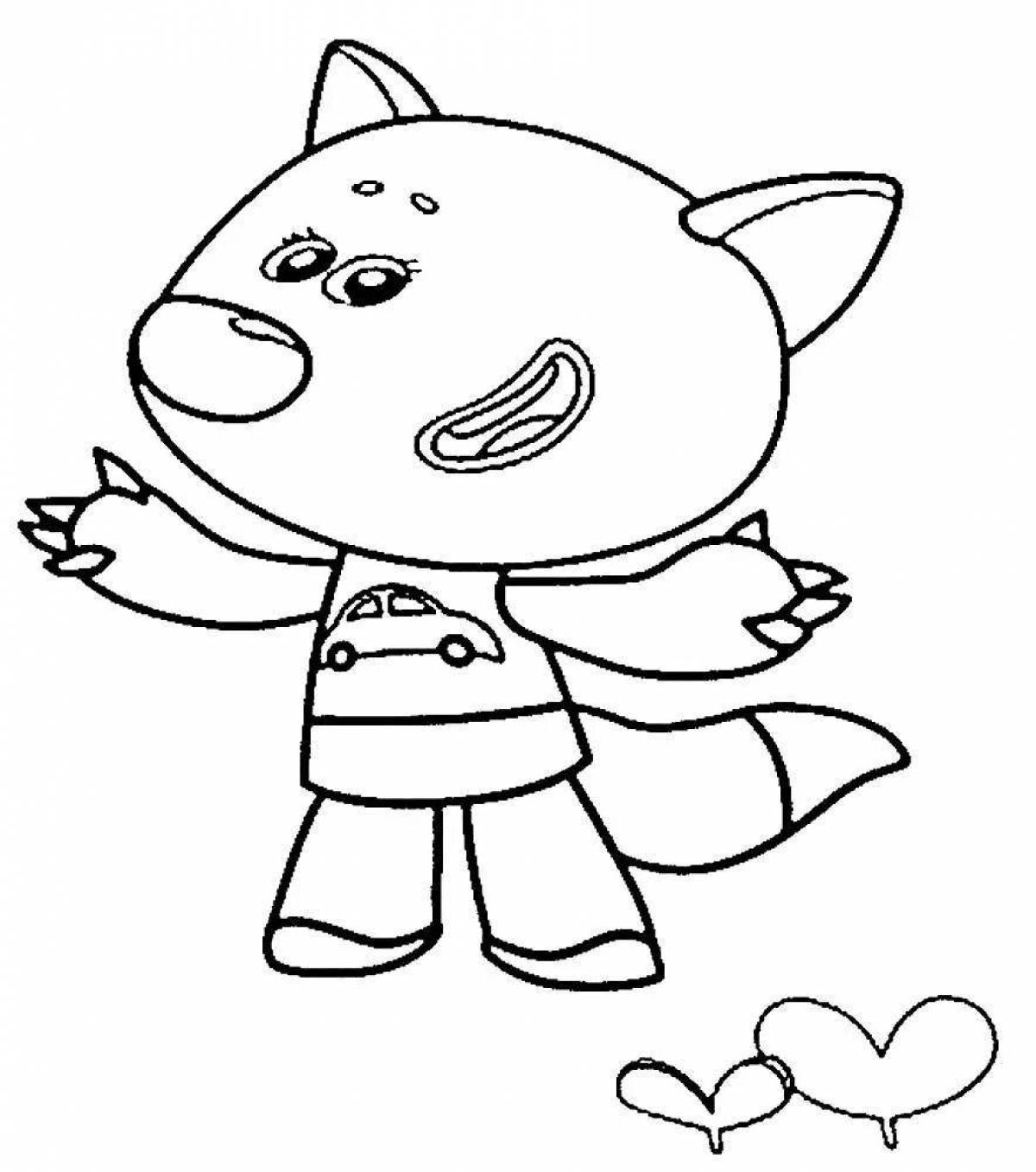 Fun cartoon coloring pages